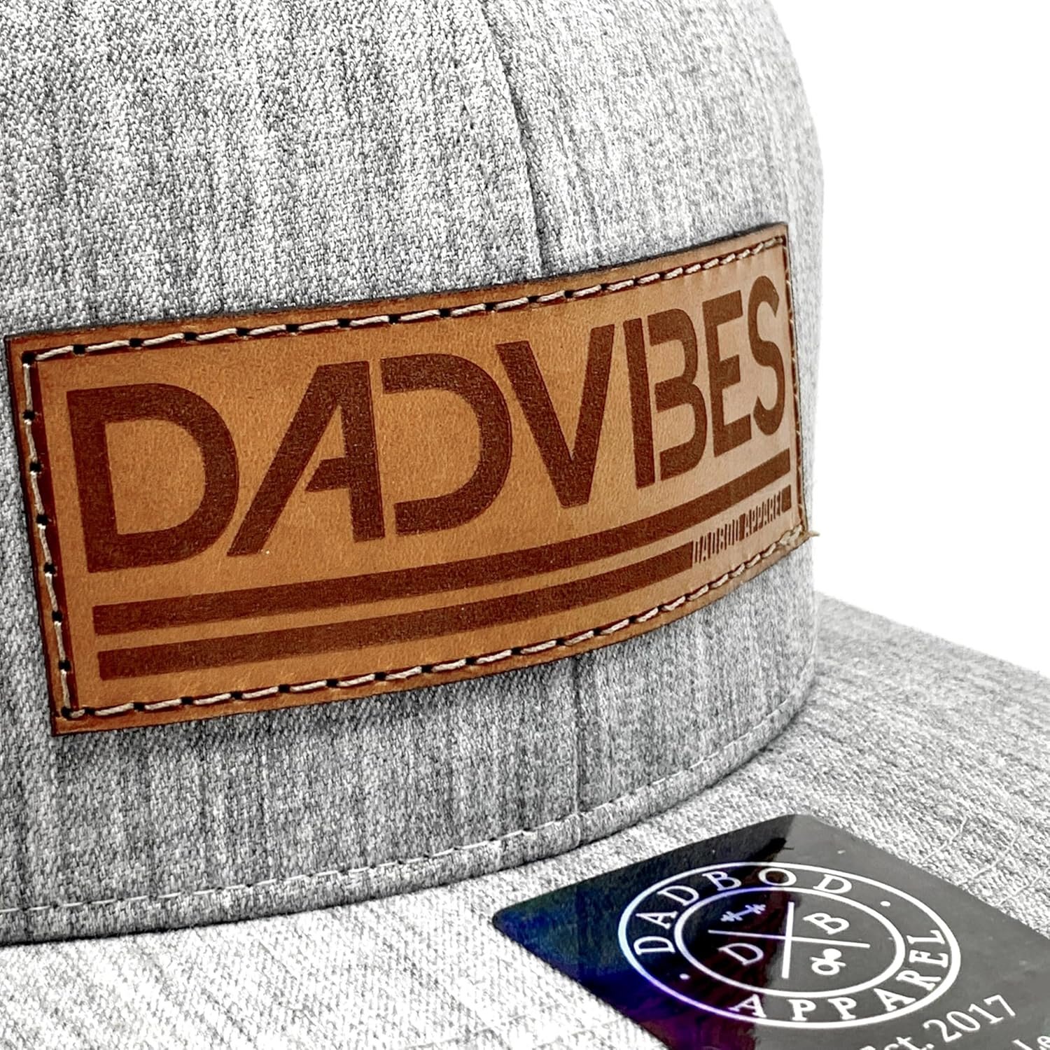 DadVibes Dad Hat - Snapback Baseball Cap Mens Leather Patch - Image 4