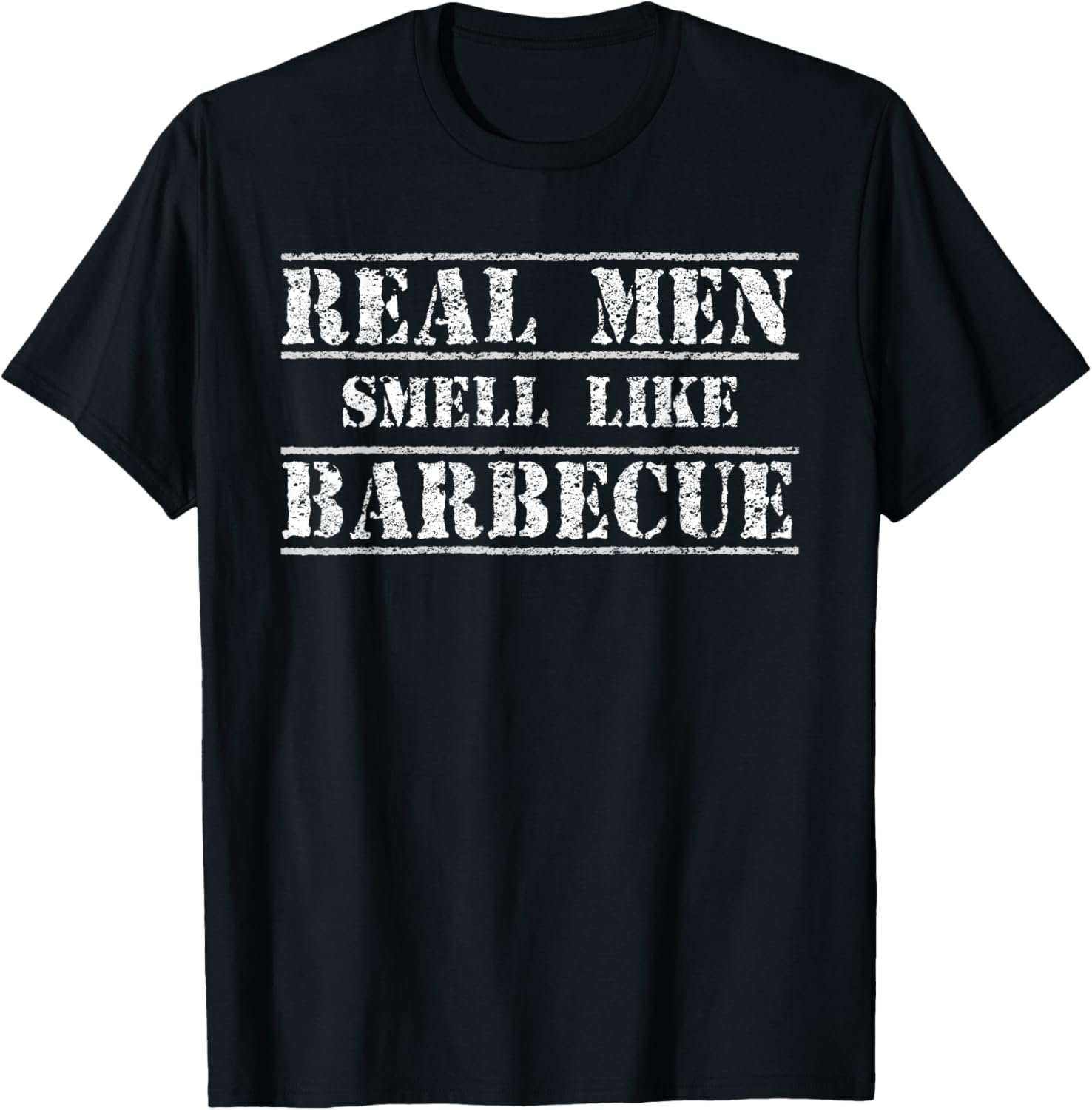 Funny BBQ Grilling Gift Shirt Real Men Smell Like Barbecue T-Shirt