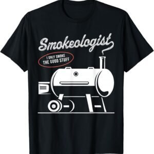 Smokeologist Bbq Dad Funny Smoking Meat Smoker Barbecue Dad T-Shirt