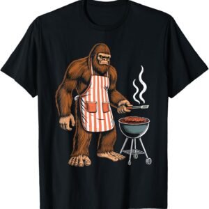 bbq for women men funny sasquatch barbeque bigfoot bbq T-Shirt
