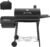 Barrel Charcoal Grill with offset smoker, 714 Square Inches Cooking Area, Outdoor BBQ Grill with Front and Side Shelf, Perfect for Backyard, Patio Parties and Picnics