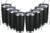 MEWAY 20oz Tumbler 8 Pack Double Wall Vacuum Insulated Travel Mug Bulk, Stainless Steel Tumblers with Lid and Straw, Durable Powder Coated Coffee Cups for Cold & Hot Drinks (Black, 8)