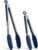 Kitchen Tongs, Stainless Steel Silicone Tongs for Cooking 600ºF High Heat-Resistant BBQ Grilling Locking Tongs, Set of 2-9″ and 12″ Classic Blue