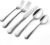 KINGSTONE Silverware Set, 30-piece 18/10 Stainless Steel Flatware Set Cutlery Set for 6, for Kitchen, Home, Wedding, Party, Mirror Polished and Dishwasher Safe, Featured Gifts