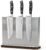 Kitchen Knife Set with Magnetic Knife Holder,Double-sided Mangetic Knife Block With Knives 3 Pieces High Carbon Stainless Steel Knife Set,Professtional Kitchen Chef Knives Set With Block
