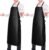 2 Pack Waterproof Rubber Vinyl Apron 40 Inch Chef Aprons for Men Heavy Duty Chemical Work Apron Extra Long Grilling Aprons with Adjustable Bib Apron for Dishwashing Lab Butcher Cooking Kitchen Black