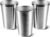 5 Pack 16 Ounce Stainless Steel Pint Cups Shatterproof Cup Tumblers Unbreakable Metal Drinking Glasses for Bar, Home, Restaurant