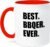 3dRose Coffee Mug, Size – 15oz – Best BBQer Ever – bbq grilling chef – barbecue grill king barbecuer Typography – funny coffee cup gift