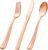 bUCLA 600PCS Rose Gold Plastic Silverware Set – Disposable Rose Gold Plastic Cutlery Include 200 Knives, 200 Forks, 200 Spoons for Party, Wedding & Mother’s Day
