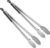 BBQ Tongs, AOOSY 16 Inch Grill Tongs for Cooking BBQ Extra Long Wide Scalloped Gripping Edge Kitchen Tongs, Set of 2