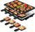 HBN Electric Raclette Table Grill with 8 Warming Trays, 2-in-1 Korean BBQ Grill & Electric Griddle Nonstick, Adjustable Temperature Control,1300W, Great for Indoor Family Gatherings, Parties & Dining