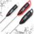 3 Pcs Waterproof Food Thermometer for Liquid, Water, Candle and Cooking Digital Meat Thermometer with Long Probe Instant Read for Kitchen BBQ Grill Candy (Black, White, Red)