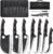 TAN REN 7PCS BBQ Knife Set, Professional Butcher Knives for Meat Cutting, Hand Forged Serbian Chef Knife, Viking, Boning, Skinning Knives & Poultry Shears, Idea Gift for Men Kitchen Outdoor Cooking