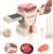 Fresh Meat Slicer, Adjustable Thickness 2mm or 4mm, Manual Fresh Meat Cutter, Meat Cleavers -Pink