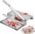 Meat Slicer Bone Cutter 20in，Manual Ribs Chopper for Chicken Fish or Beef，Stainless Steel Frozen Meat Slicer with Food Tray