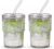 BLUEPOLAR 13oz/400ml Glass Water Tumbler with Straw and Lid Sealed Carry On Thick Wall Iced Coffee Cup Glass Cup for Water, Iced Tea Fruit Juice Etc (Aurora White,2Pack…
