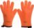 KITCHEN PERFECTION Silicone Smoker Oven Gloves -Extreme Heat Resistant BBQ Gloves -Handle Hot Food Right on Your Smoker Grill Fryer & Pit | Waterproof Oven Mitts |Superior Value Set+3 Bonuses
