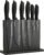 Kitchen knife set with Magnetic knife holder, 15 pieces high carbon stainless steel sharp kitchen knife set including chef’s knife, bread knife, serrated steak knife set