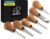 BeaverCraft Wood Carving Gouges Kit SC05 – Wood Carving Chisels Set with Palm Gouge & Flat Straight Chisel, Rounded Short Bent, V-chisels – Whittling Knives, Tools for Beginners and Profi Carvers