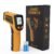 KNINE OUTDOORS Infrared Thermometer Laser Temperature Gun, -58℉ to 1112℉, Single Laser Targeting, Distance to Spot Ratio 12:1, for Cooking, Oven and Meat (Orange)