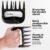 Elly Ultra Sharp Meat Gripping Lifting and Shredding Blades-Dishwasher Safe Pulled Pork on Grill Accessories Plastic Bear Claws, Black