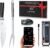 WiFi and Bluetooth Meat Thermometer Digital Wireless BBQ Set – Long Range Connection with Chef Knife, Fork, Meats Temperature Probe,Meat Thermometer Grilling, Smoking Cooking, BBQ Gift for Men