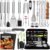 34Pcs Grill Accessories Grilling Gifts for Men, 16 Inches Heavy Duty BBQ Accessories, Stainless Steel BBQ Tools with Thermometer, Grill Mats for Backyard, BBQ Set for Men Women