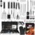 BBQ Grill Accessories Set, 38Pcs Stainless Steel Grill Tools Grilling Accessories with Aluminum Case, Thermometer, Grill Mats for Camping/Backyard Barbecue, Grill Utensils Set for Men Women