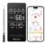 WiFi Sub-1g Wireless Meat Thermometer Unlimited Range, Check Temp Anywhere,7 NIST Certified Sensors with Ambient Temp Smart Digital Base,Monitor for BBQ, Grill,Oven, Smoker. (1, Black, Small)