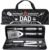 Dad Gifts from Daughter, Dad Grilling Accessories Christmas, Heavy Duty Stainless Steel Grill Set BBQ Grill Tools for Outdoor Grill with Aluminum Case, Grill Utensils Set Ideal Grilling Gifts