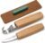 BeaverCraft S01 Wood Spoon Carving Knives Set Spoon Making Tools Kit Whittling Knife Hook Knife Right-handed Bowl Cup Kuksa for Beginners Woodworking Professional Wood Carving Kit