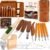 Wood Carving Kit, 24Pcs Wood Carving Tools with PU Storage Bag, Wood Whittling Knife Kit with 4pcs Templates & 6pcs Basswood Blocks for DIY Beginners
