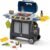 Step2 Sizzle & Smoke BBQ Grill Kids Playset, Indoor/Outdoor Kitchenette, Interactive Play with Sounds, Made of Durable Plastic, Includes 15 Piece Toy Accessories, For Toddlers 3+ Years Old