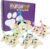 10pc Lamb Chop Birthday Dog Toy Box Set with Medium Party Lamb Chop w/Blue hat and 9 Assorted Birthday mini Lamb Chops for The Party pet Guests