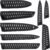 8 Pieces Universal Knife Guards Set, Plastic Kitchen Knife Sheath Blade Safety Knife Covers Blade Protector for Paring Utility Bread Nakiri Chef Knives Black