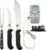 Bradley Smoker Carving Tools Set, 5-In-1 Carving Kit With Knives, Fork, Sharpener and Thermometer