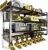 Large Power Tool Organizer Wall Mount,4 Layers Heavy Duty Metal Loads 400lbs,Power Tool Shelf Battery Storage with 8 Cordless Drill Holder,Utility Racks for Garage Workshop