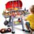 Kids Play Kitchen Toys Set: 68-Piece Pretend Grill BBQ Toy with Real Smoke, Sizzling Sound & Lights, Outdoor Cooking Set for Toddlers Ages 3-8, Birthday Gift for Boys & Girls