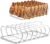 Large Rib Rack for Smoking – 6 Slots Rib Racks for Grilling – Easy to Use and Clean BBQ Premium Durable Rib Rack Stainless Steel