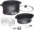 WESTON BRANDS 2-in-1 Indoor Electric Smoker & Programmable Slow Cooker, 6 Quart, With 3-Tier Smoking Rack for Meat, Cheese and More, Dishwasher Safe Crock, Temperature Probe, Black (03-2500-W)