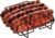 Extra Long Non-Stick Stainless Steel Rib Rack for Smoking and Grilling，Holds up to 4 Full Racks of Ribs, The perfect BBQ accessory for smoking and grilling，Black