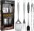 ROMANTICIST 4pc Heavy Duty Grill Accessories for Top Chef – Professional Grill Tools Set & Basic BBQ Tools for Backyard Restaurant Outdoor Kitchen – Deluxe Grill Gift for Dad on Father’s Day Birthday