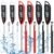 6 Set Waterproof Food Thermometer for Water, Liquid, Candle and Cooking Digital Meat Thermometer with Long Probe Instant Read for Kitchen BBQ Grill Candy (Black,White,Red)