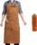 QeeLink Leather Welding Work Apron with 6 Tool Pockets, Heat & Flame Resistant Apron, 24″ x 36″, Adjustable M to XXXL