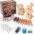 Wood Carving Kit Forest Animals Wood Whittling Kit for Beginners Adults Kids,Wood Carving Tools Set with Whittling Knife and K2 Carbon Steel Wood Carving Knife and 5Pcs Big Basswood Wood Blocks