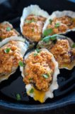 Grilled Oysters with Crispy Chile Butter
