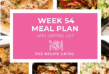 Week 54 Meal Plan | The Recipe Critic